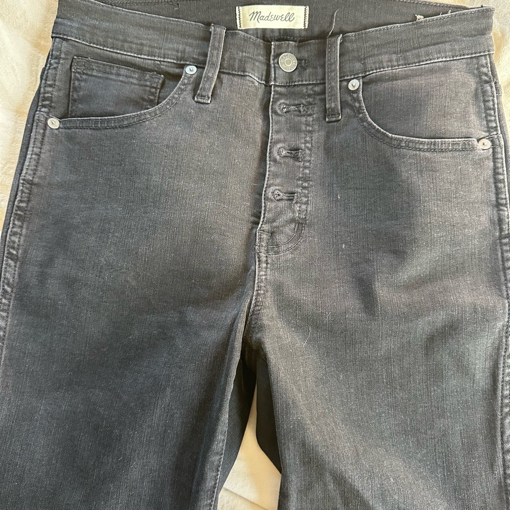 Madewell 10” High Rise Skinny Jean Black sz27
